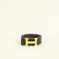 Hermes Bicolor H Martelee Buckle 32mm Reversible Belt
