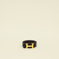 Hermes Bicolor Reversible H Martelee 32mm Buckle Belt