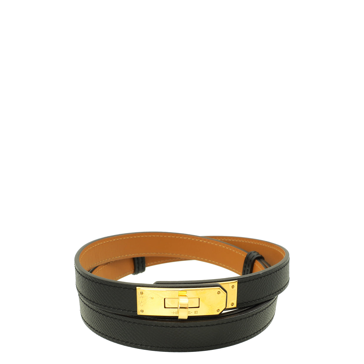 Hermes Noir Kelly 18mm Belt-Hermes-THE CLOSET