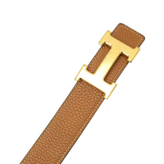 Hermes Bicolor H Buckle Reversible 32mm Belt