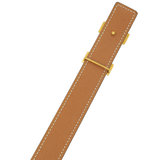 Hermes Bicolor Constance Buckle Mini Reversible 24mm Belt