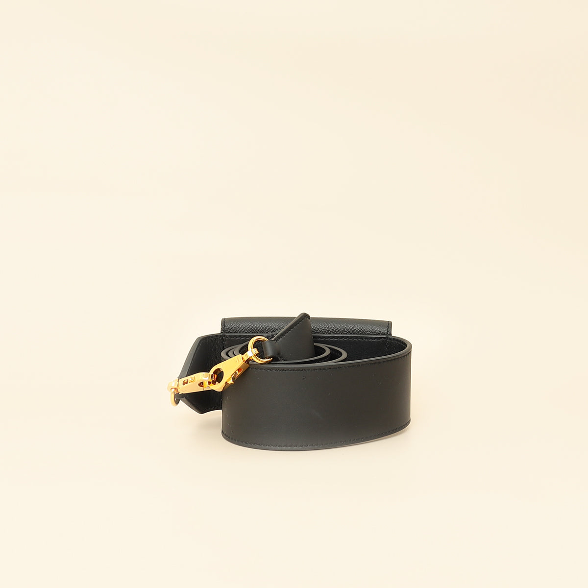 Hermes Noir Kelly Pocket Swift 50mm Bag Strap-Hermes-THE CLOSET