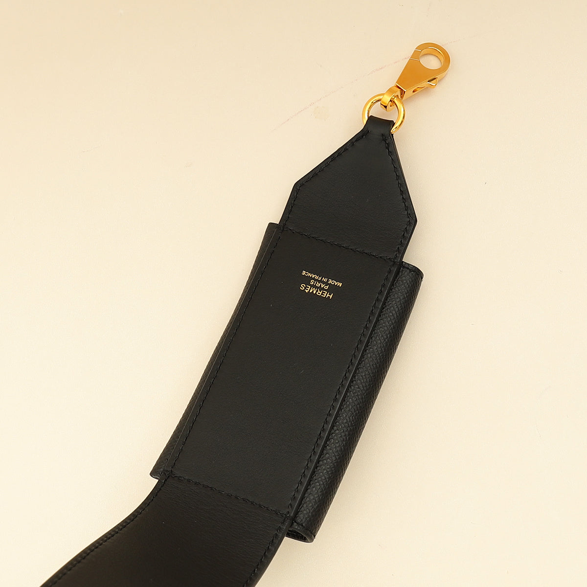 Hermes Noir Kelly Pocket Swift 50mm Bag Strap-Hermes-THE CLOSET