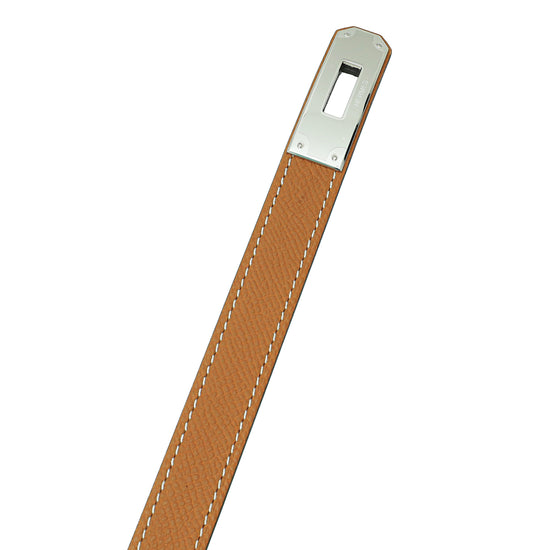 Hermes Gold Kelly 18mm Belt