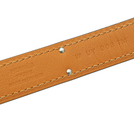 Hermes Gold Kelly 18mm Belt