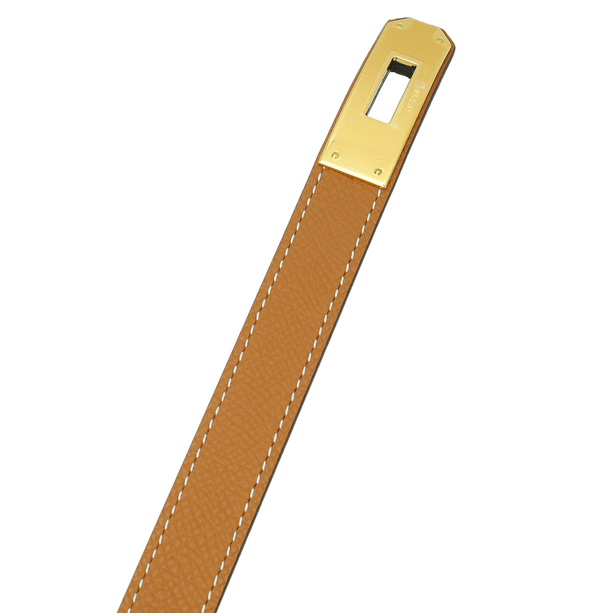 Hermes Gold Kelly 18mm Belt