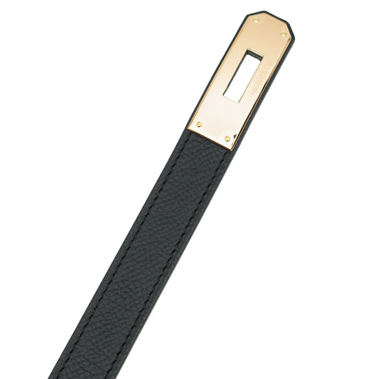 Hermes Noir Kelly 18 Belt