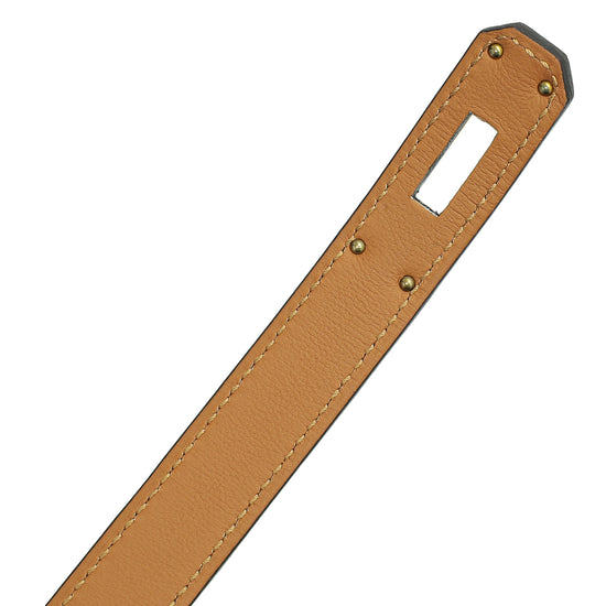 Hermes Bicolor Adjustable 18mm Kelly Belt