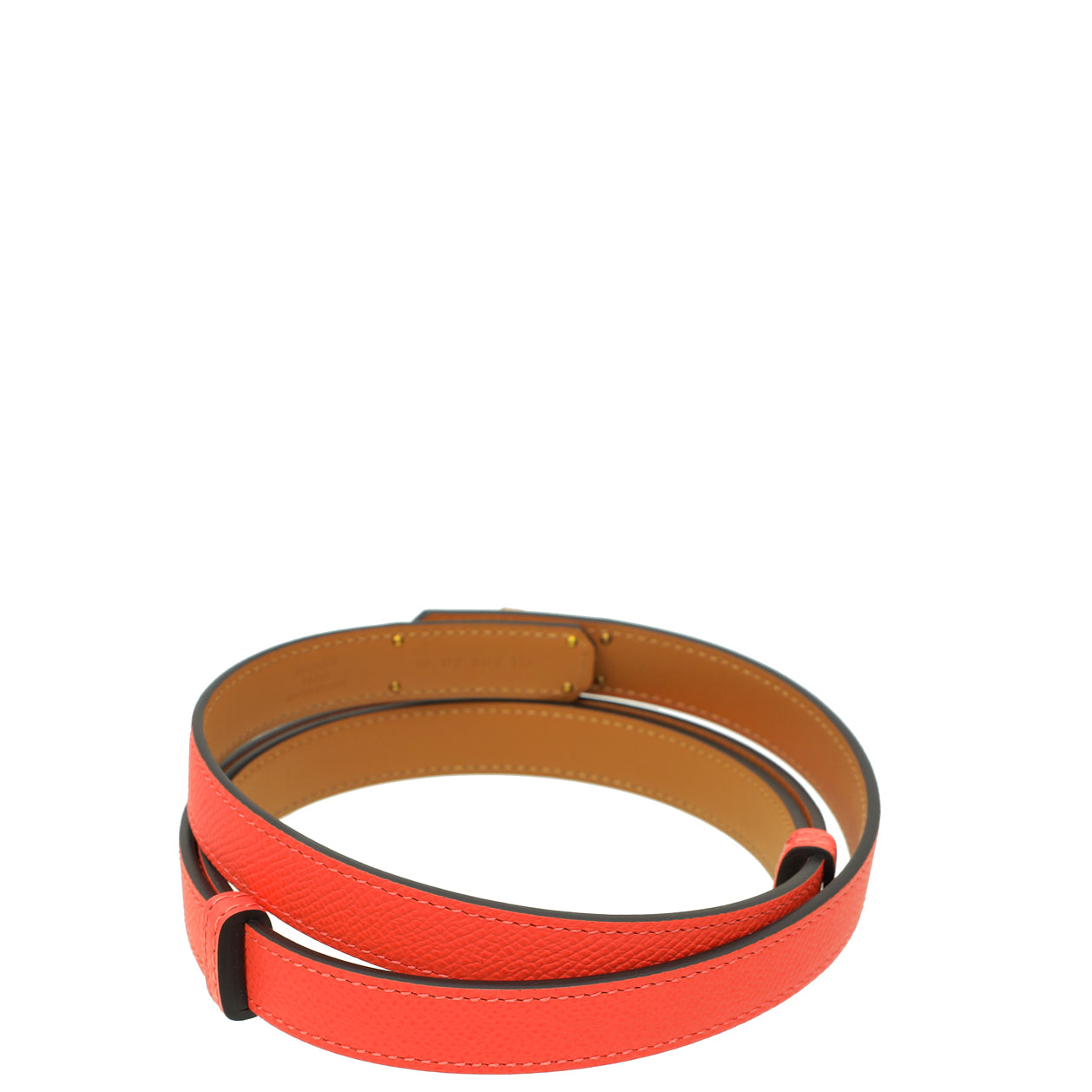 Hermes Orange Field Kelly 18 Belt