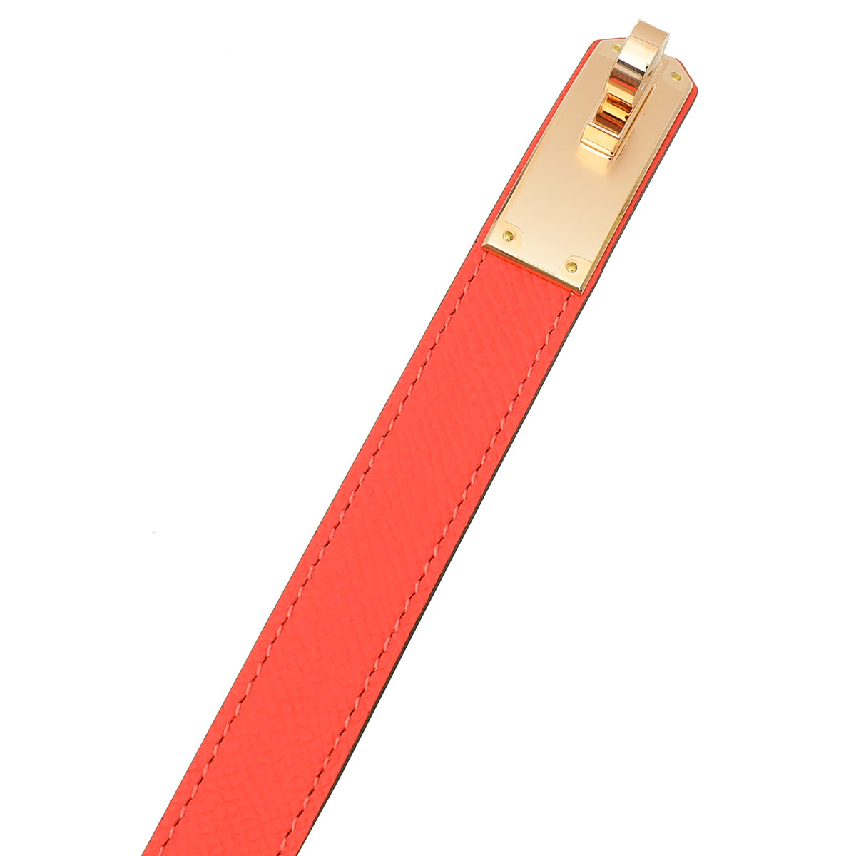 Hermes Orange Field Kelly 18 Belt