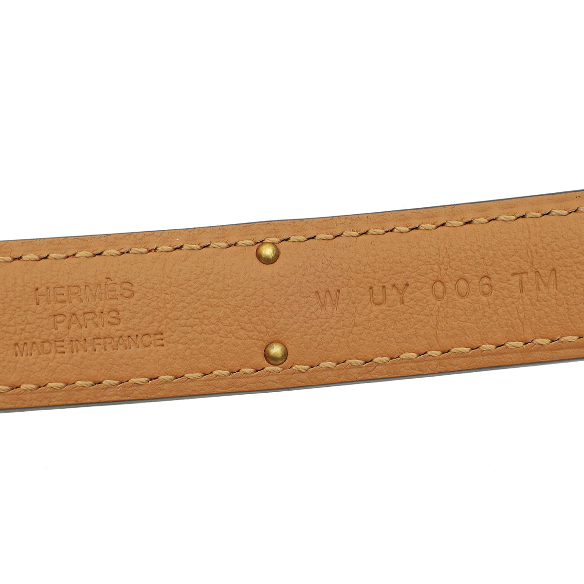 Hermes Orange Field Kelly 18 Belt