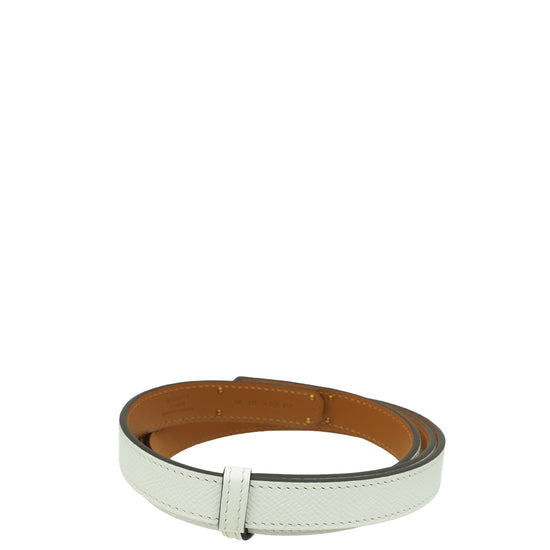 Hermes Blanc Kelly 18 Belt