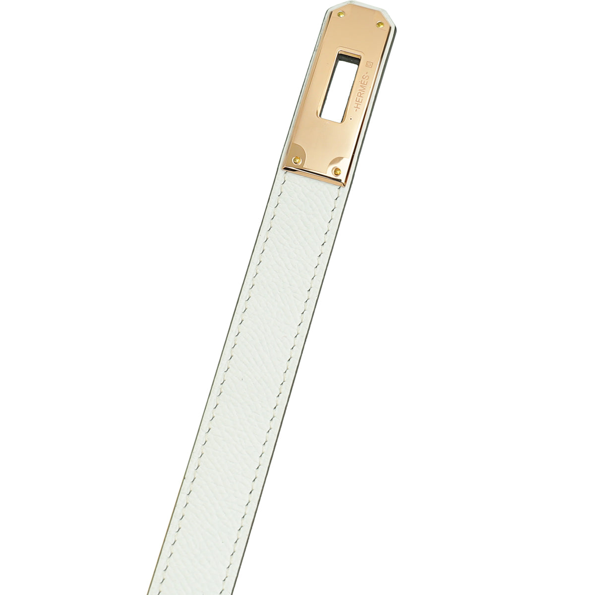 Hermes Blanc Kelly 18 Belt