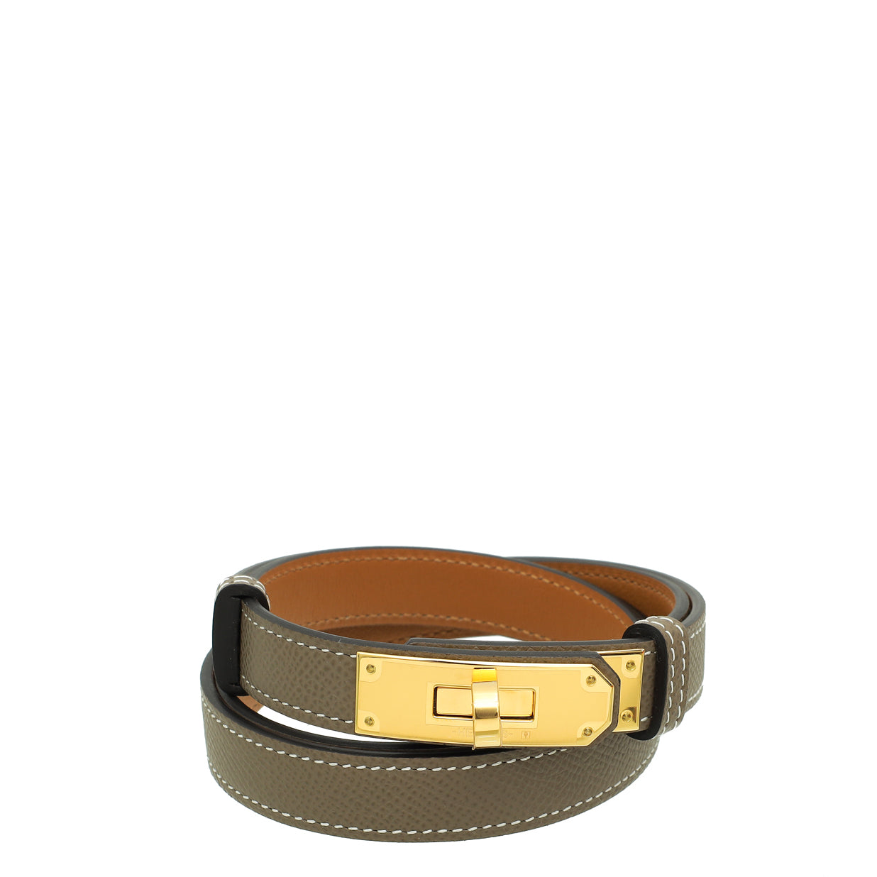 Hermes Etoupe Kelly 18 Belt