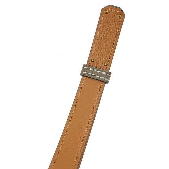 Hermes Etoupe Kelly 18 Belt