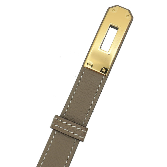 Hermes Etoupe Kelly 18 Belt