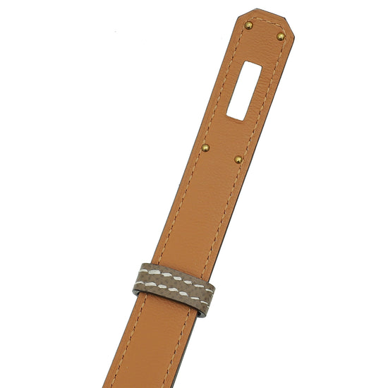 Hermes Etoupe Kelly 18 Belt