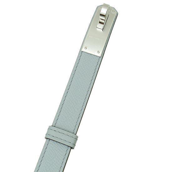 Hermes Bleu Glacier Kelly 18mm Belt