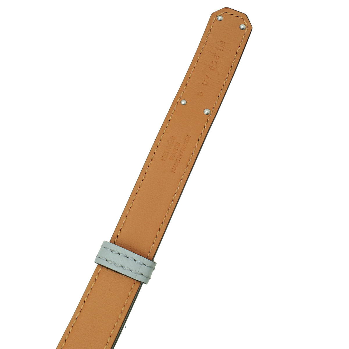 Hermes Bleu Glacier Kelly 18mm Belt