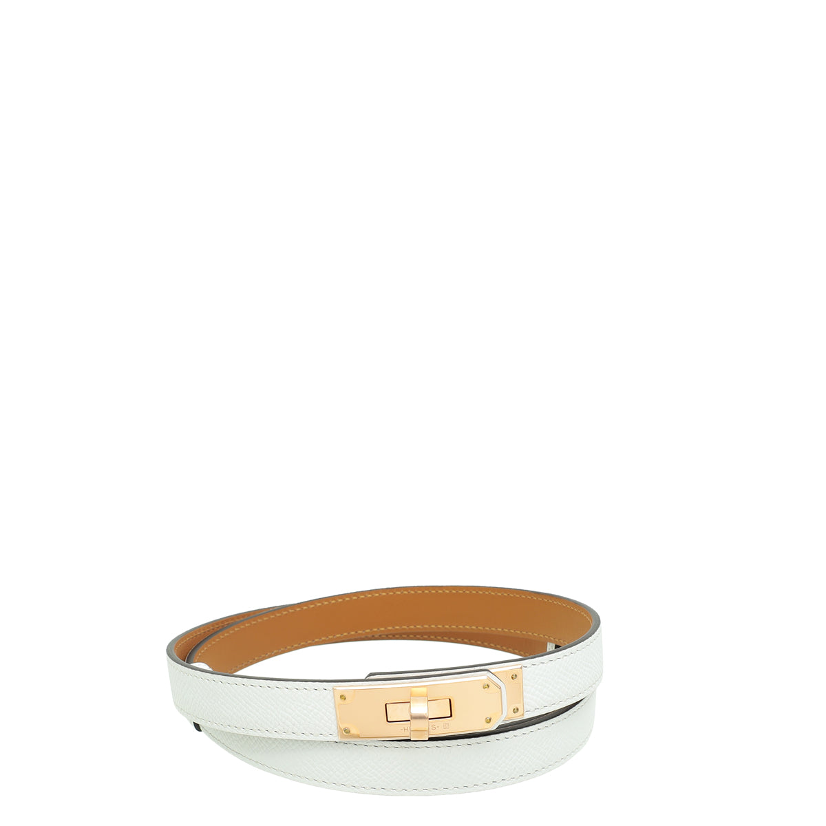 HERMES Blanc Kelly 18 Belt-Hermes-THE CLOSET