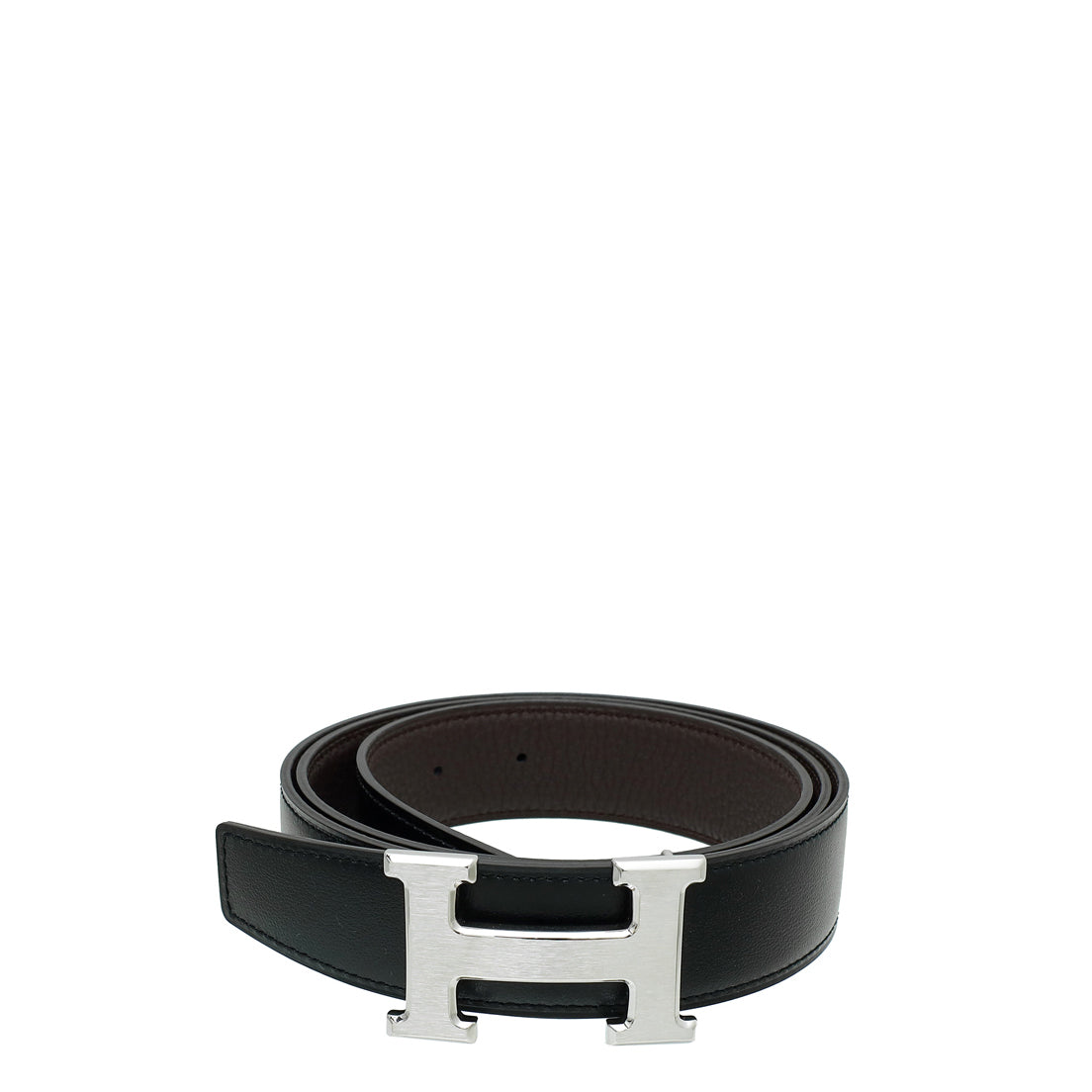 Hermes Bicolor Reversible Constance Buckle Belt 90-Hermes-THE CLOSET