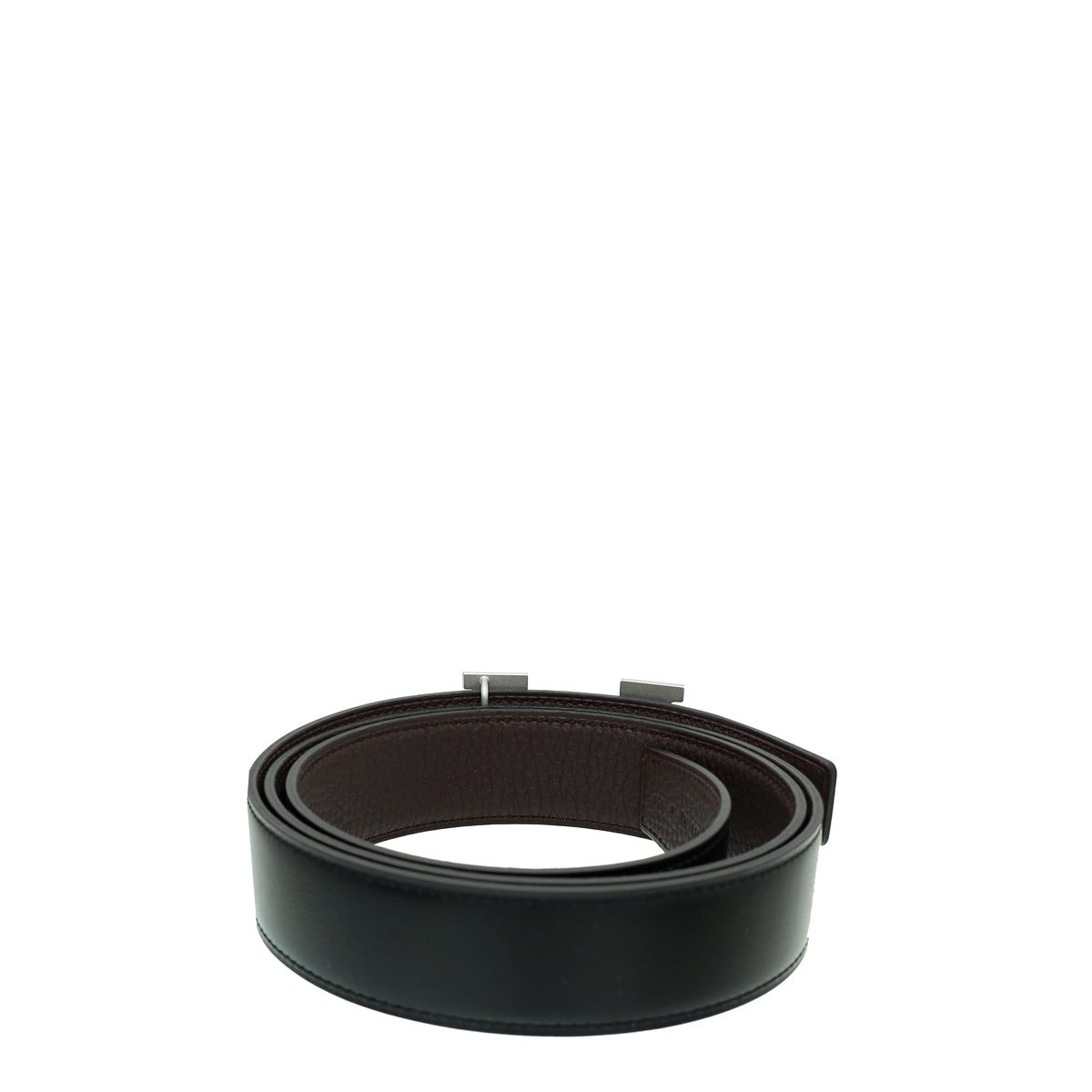 Hermes Bicolor Reversible Constance Buckle Belt 90-Hermes-THE CLOSET