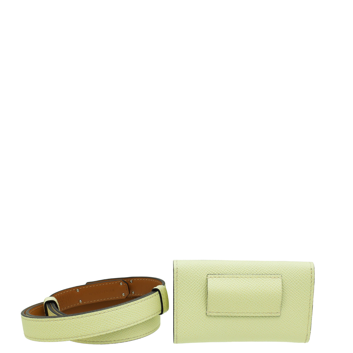 Hermes Jaune Milton Kelly Pocket 18 Belt-Hermes-THE CLOSET