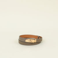 Hermes Etoupe Kelly 18 Belt