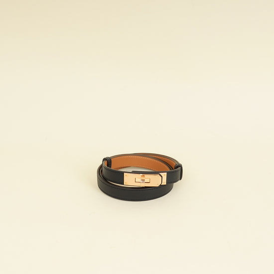 Hermes Noir Kelly 18 Belt-Hermes-THE CLOSET