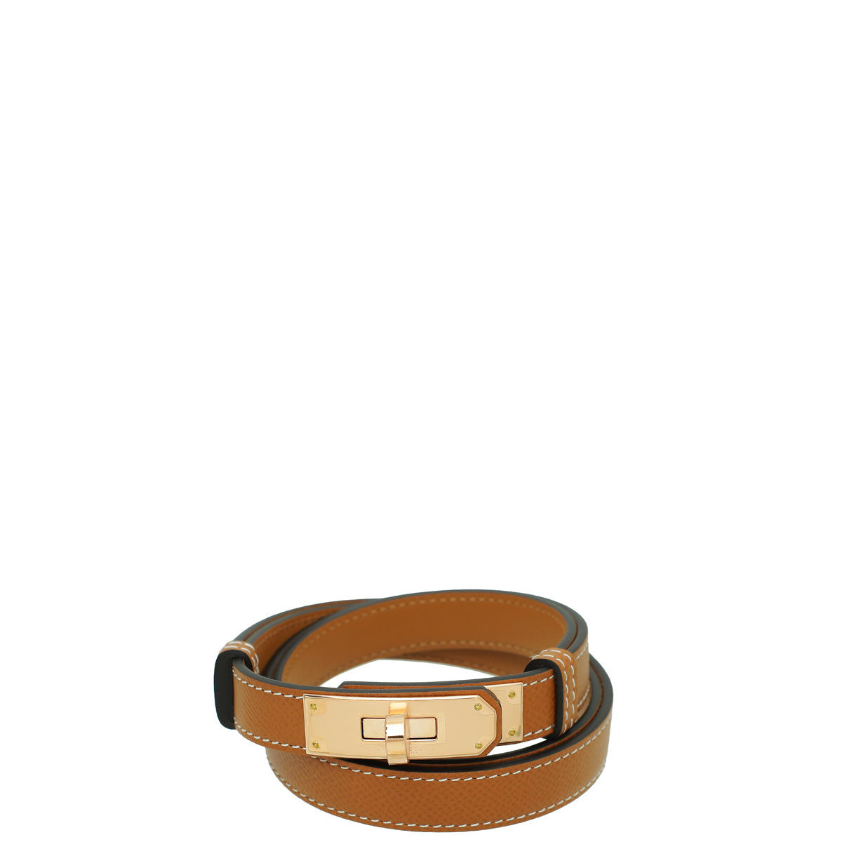 Load image into Gallery viewer, Hermes Gold Kelly 18 Belt
