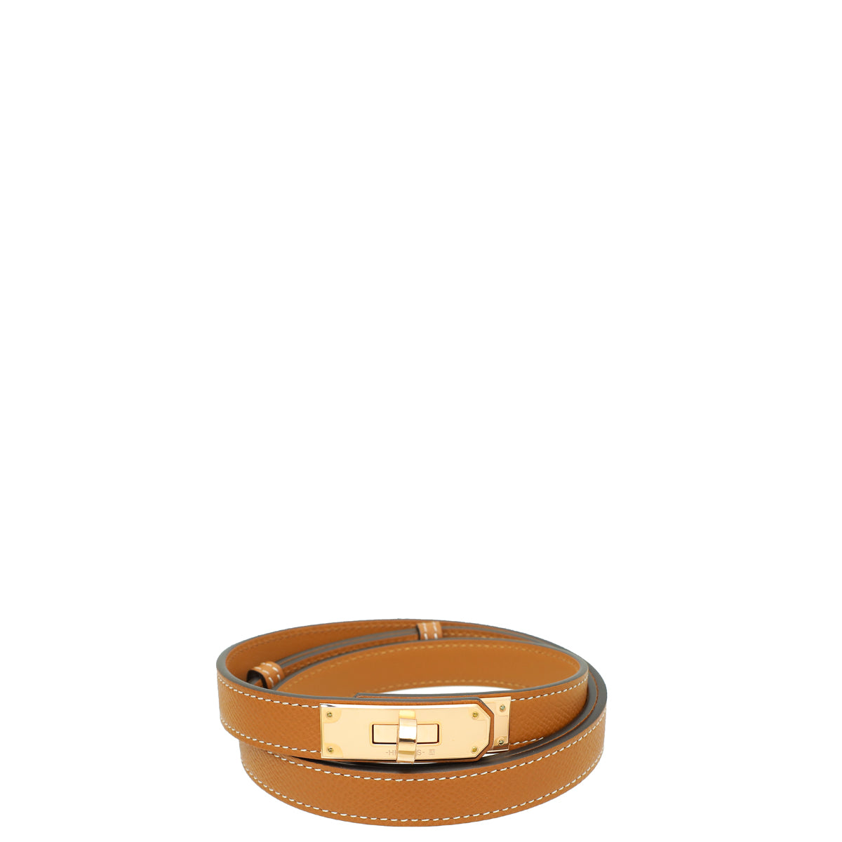 Hermes Gold Kelly 18mm Belt-Hermes-THE CLOSET