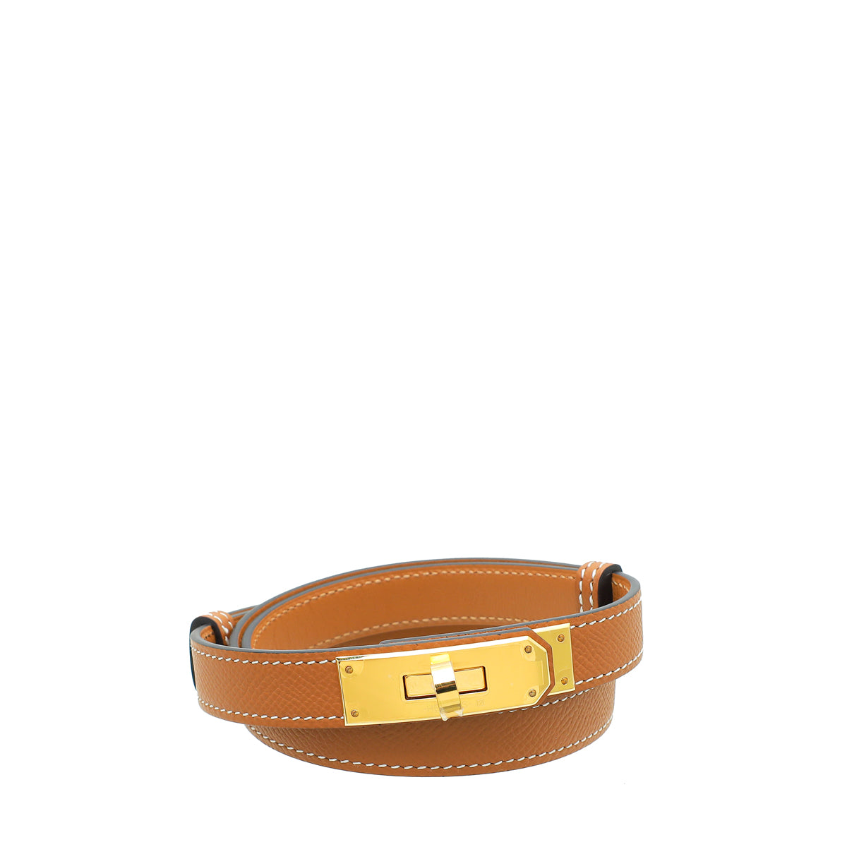 Hermes Gold Kelly 18mm Belt-Hermes-THE CLOSET