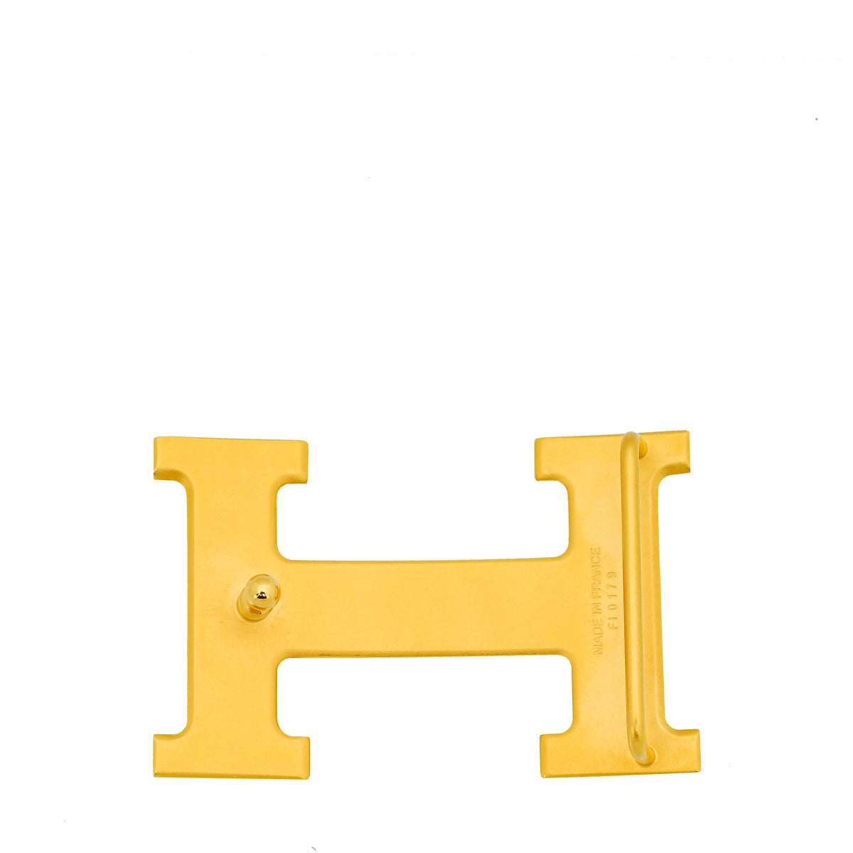 Hermes H Gold Plated Metal 32mm Belt Buckle