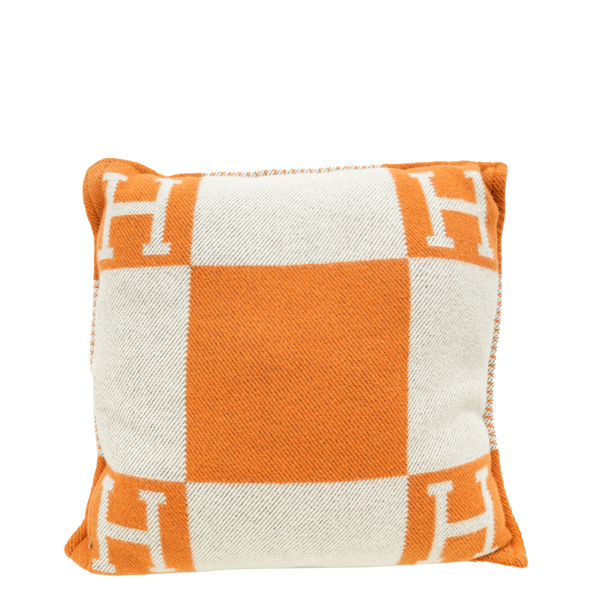 Hermes Bicolor Avalon Wool and Cashmere Pillow, Small Model