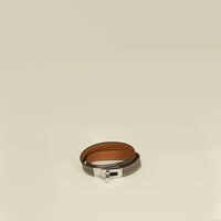Hermes Etoupe Kelly Double Tour Bracelet