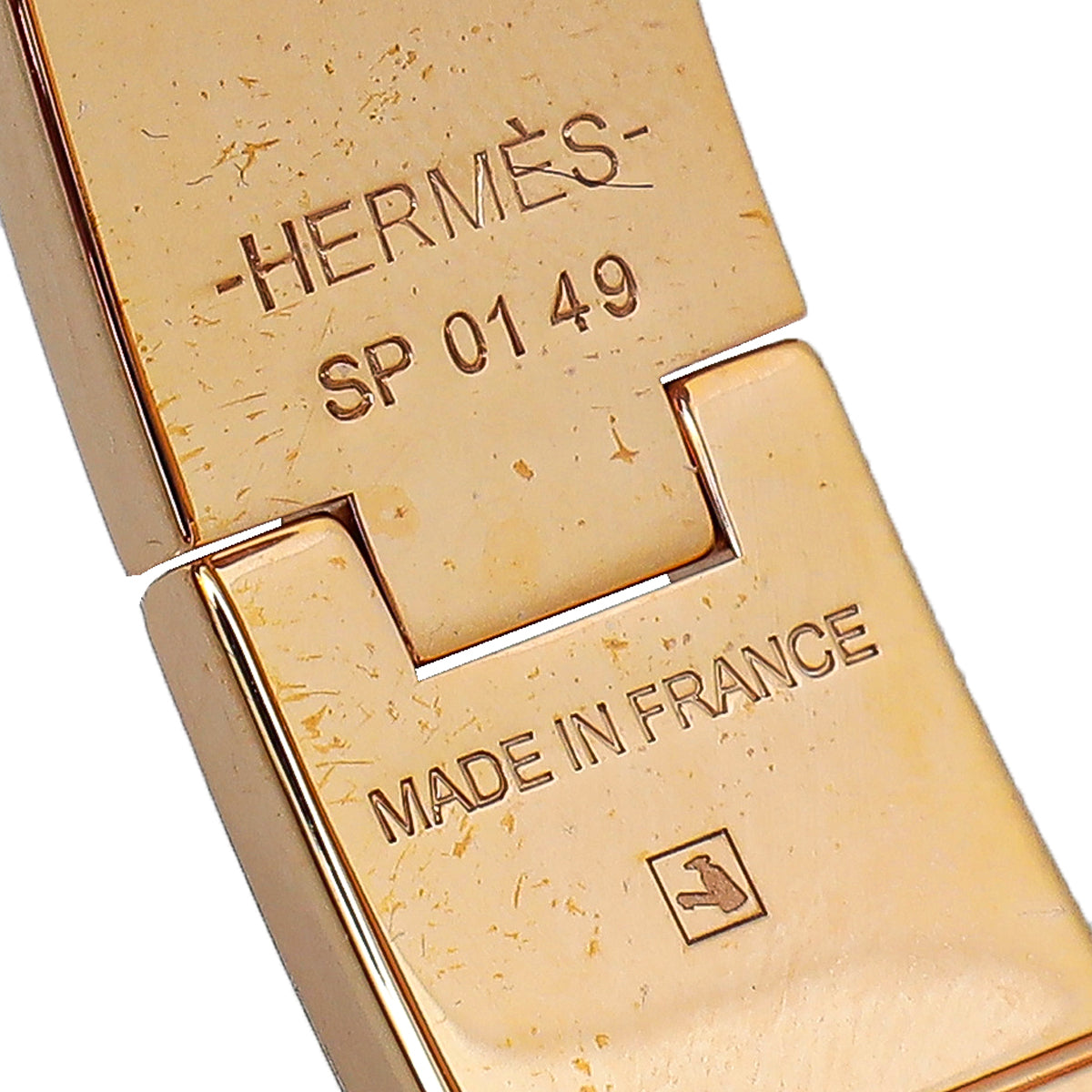 Hermes Bicolor The Three Graces Charniere Medium Bracelet
