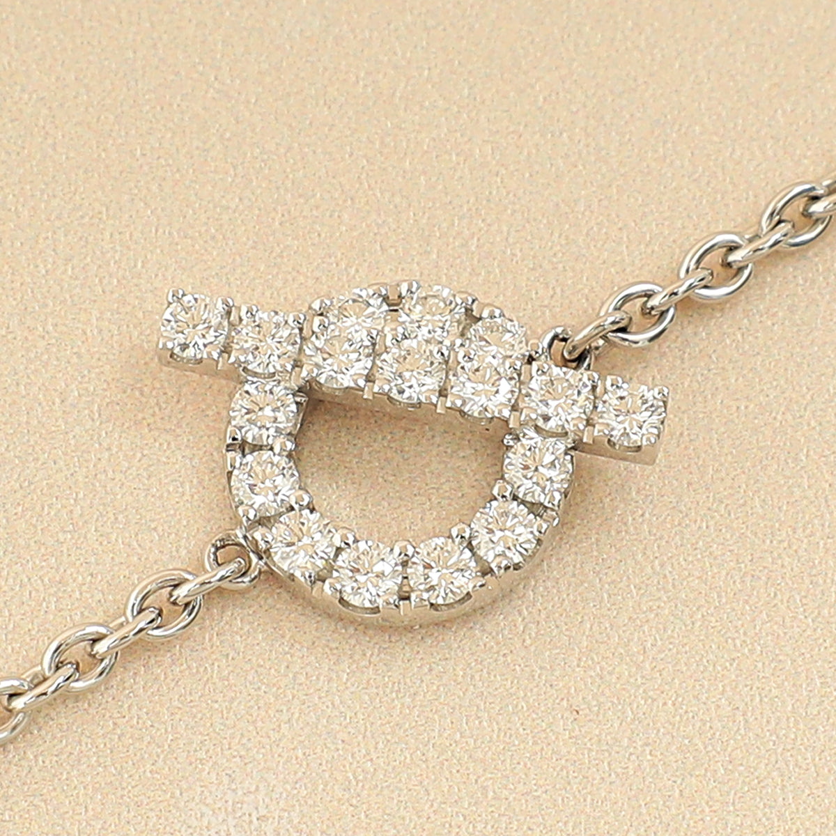 Hermes 18K White Gold Finesse Diamond Bracelet-Hermes-THE CLOSET