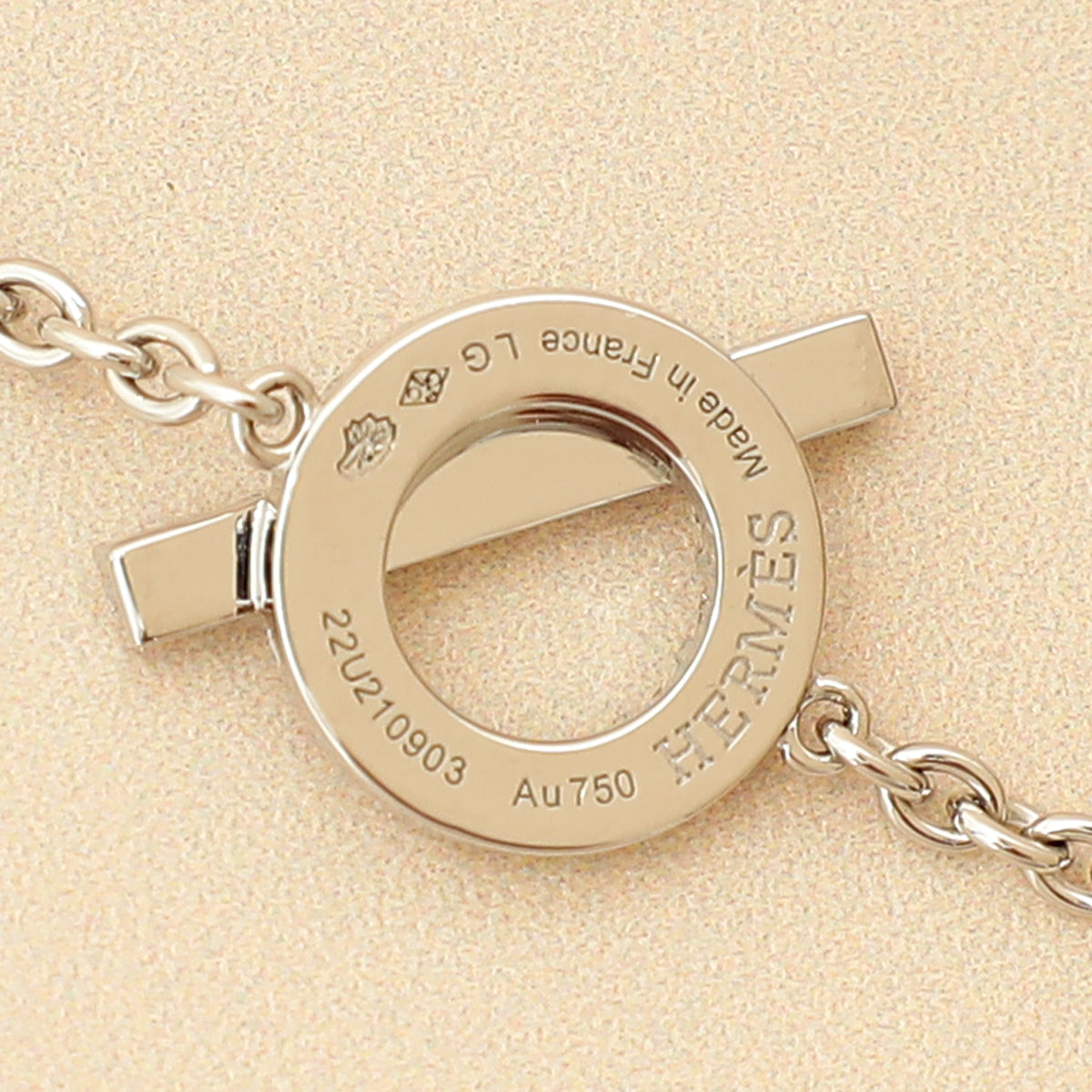 Hermes 18K White Gold Finesse Diamond Bracelet-Hermes-THE CLOSET