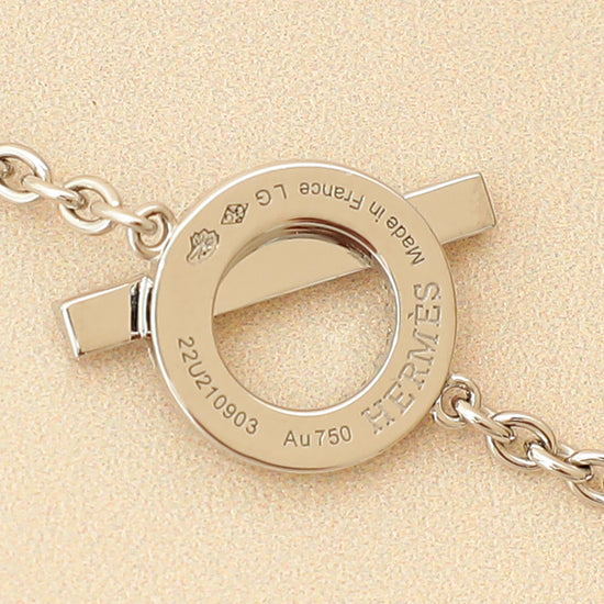 Hermes 18K White Gold Finesse Diamond Bracelet-Hermes-THE CLOSET