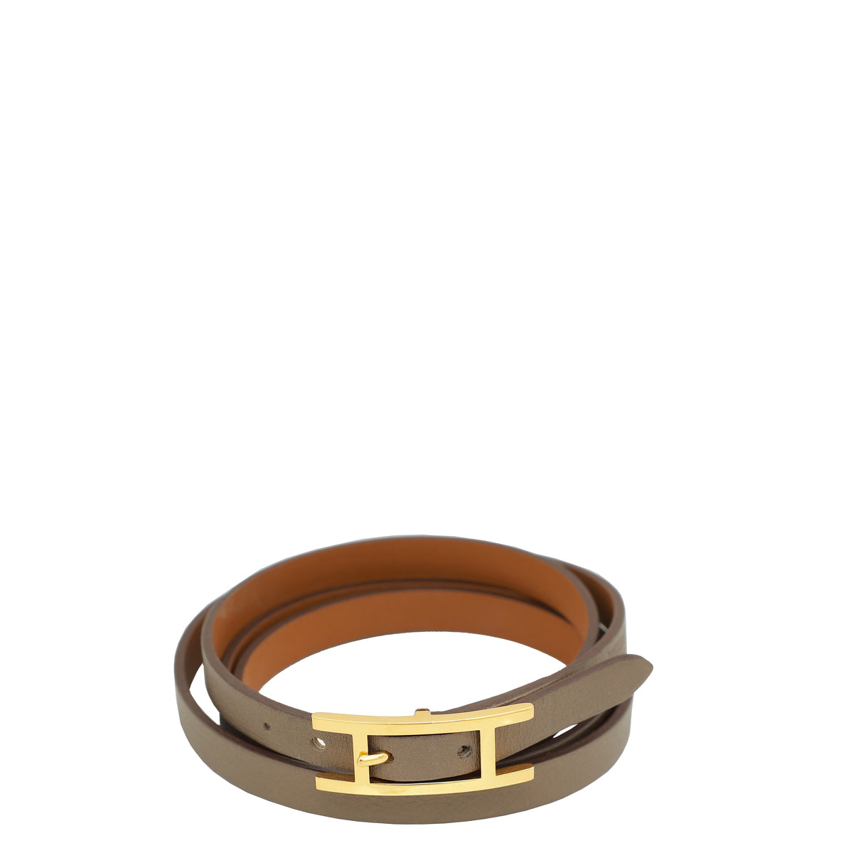 Hermes Bicolor Behapi Double Tour Bracelet