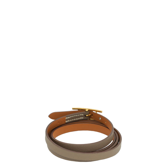 Hermes Bicolor Behapi Double Tour Bracelet