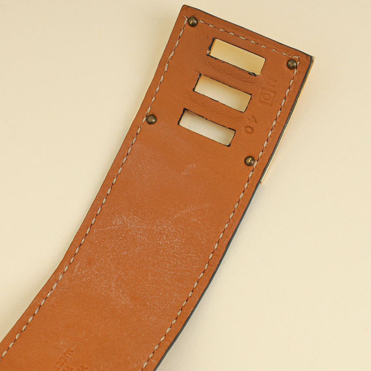 Hermes Rouge H Kelly Dog Alligator Bracelet-Hermes-THE CLOSET