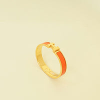 Hermes Orange Clic H Bracelet