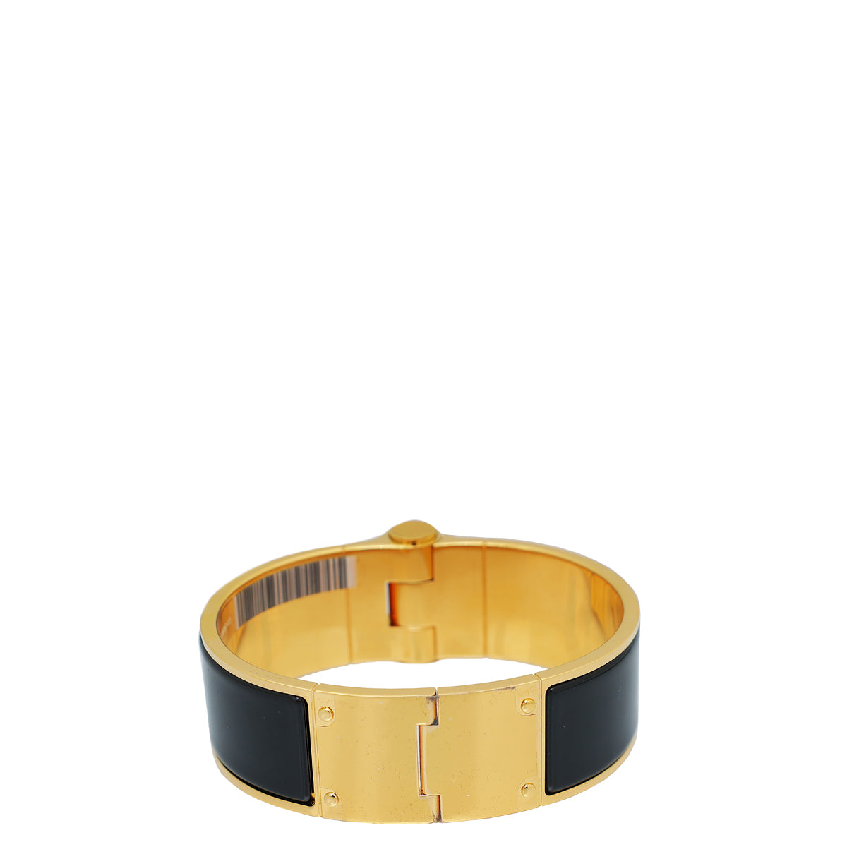 Hermes Noir Charniere Hinged Large Bracelet-Hermes-THE CLOSET