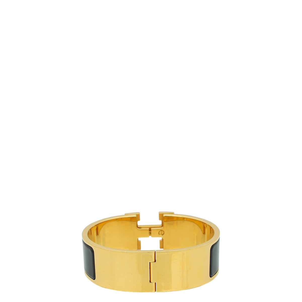 Hermes Noir Clic Clac H Bracelet