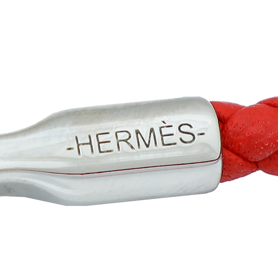 Hermes Rouge Glenan Bracelet