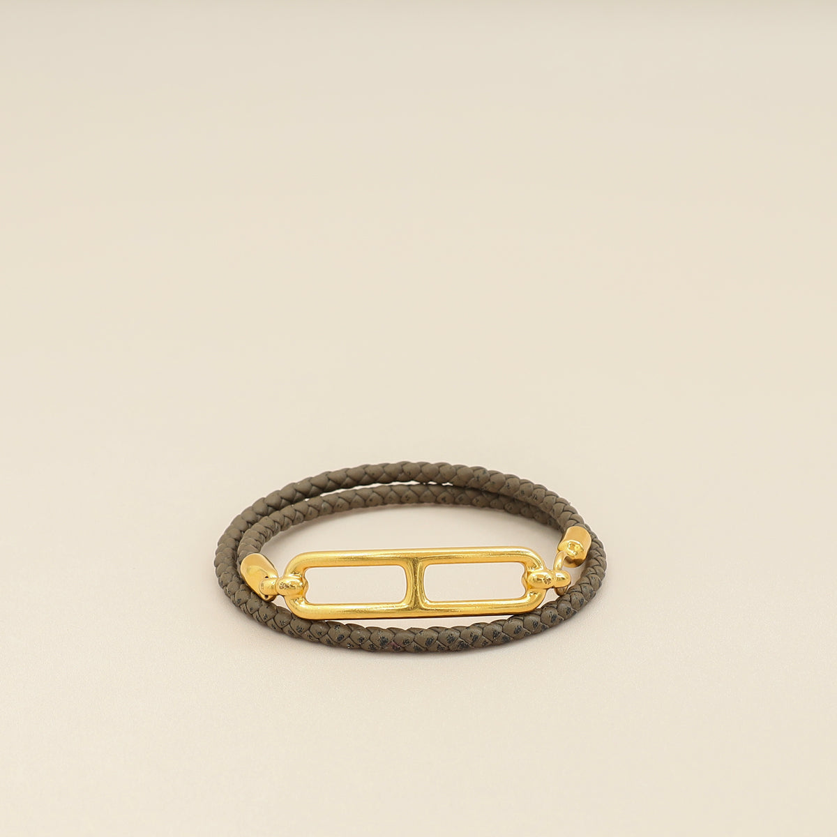 Hermes Etoupe Roulis Double Tour Bracelet-Hermes-THE CLOSET