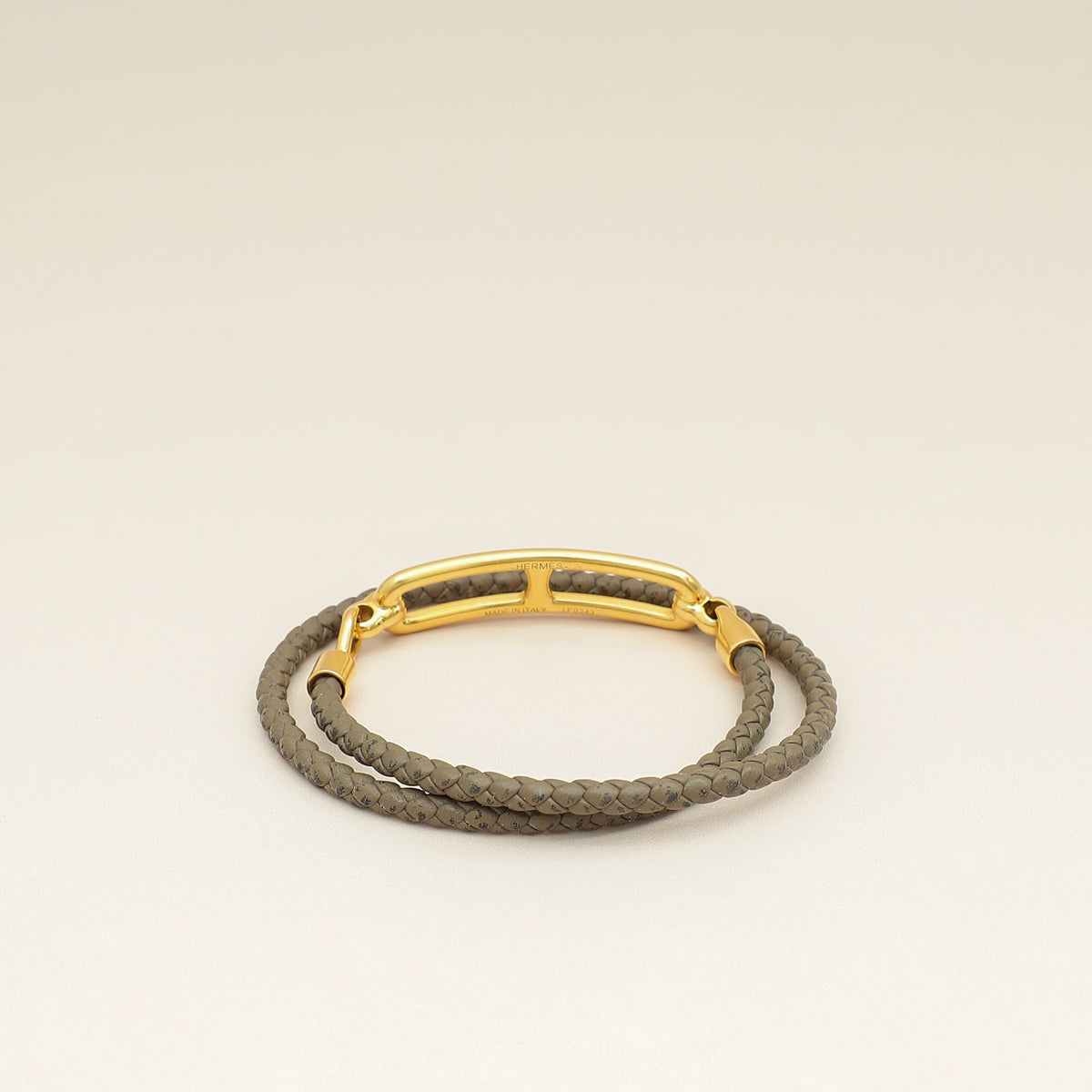 Hermes Etoupe Roulis Double Tour Bracelet-Hermes-THE CLOSET