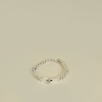 Hermes Sterling Silver Kelly Gourmette Bracelet, Very Small Model