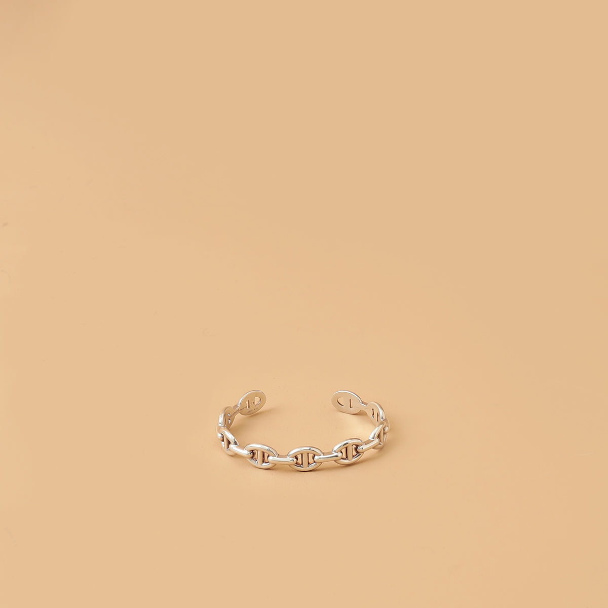 Hermes Sterling Silver Chaine d'ancre Enchainee Bracelet-Hermes-THE CLOSET